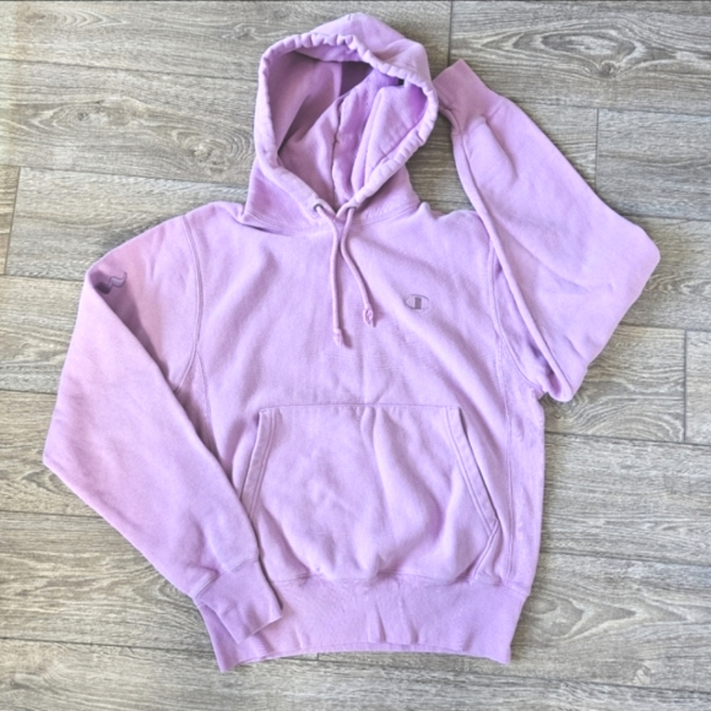 Champion Reverse Weave Bubblegum Pink Pullover Hoodie Sweatshirt
